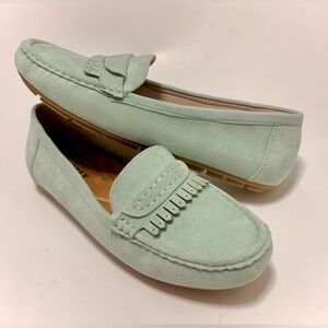 Chic Mint Green Flat Loafers